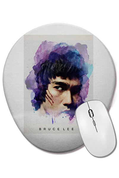 BASKI DÜNYASI Mouse Pad oval Bruce Lee 01 cu suport pentru încheietura mâinii