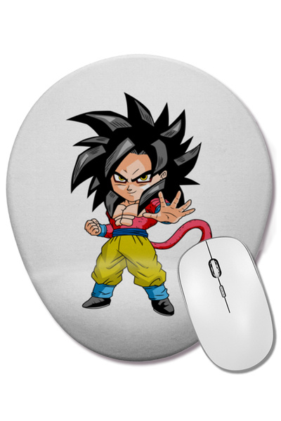 BASKI DÜNYASI MiniGoku Super Sayajin Mouse Pad oval cu suport pentru încheiet...