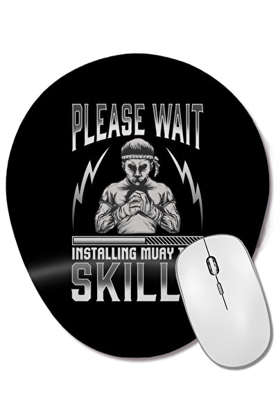 BASKI DÜNYASI Mouse Pad oval cu suport pentru încheietura mâinii, cu scrisoar...