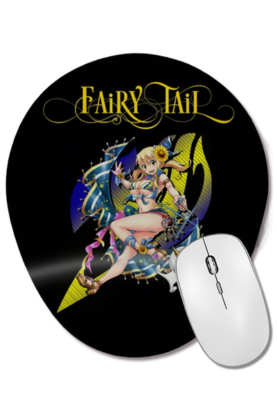 BASKI DÜNYASI Mouse Pad oval Fairy Tail Lucy Heartfilia Anime Manga cu suport...