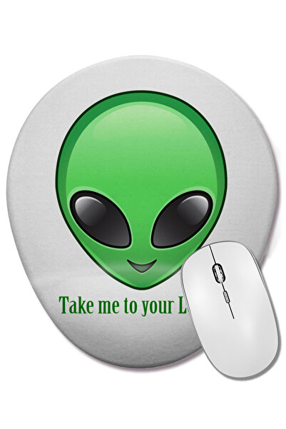 BASKI DÜNYASI Mouse Pad oval cu suport pentru încheietura mâinii, cu motiv ex...