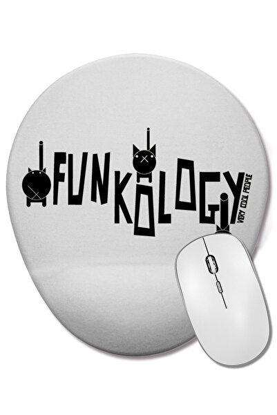 BASKI DÜNYASI Mouse Pad oval Very Cool Cats 2 cu suport pentru încheietura mâinii