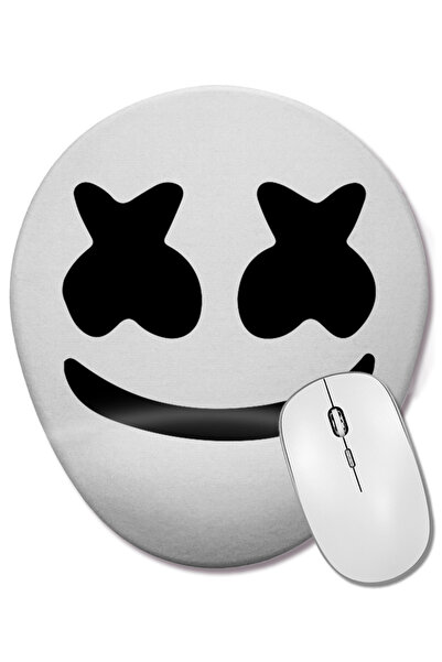 BASKI DÜNYASI Music Music Mouse Pad oval cu suport pentru încheietura mâinii