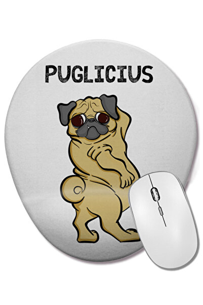 BASKI DÜNYASI Mouse Pad oval Puglicius pentru câini cu suport pentru încheiet...