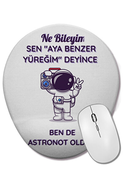 BASKI DÜNYASI Mouse Pad oval cu suport pentru încheietura mâinii, similar cu ...