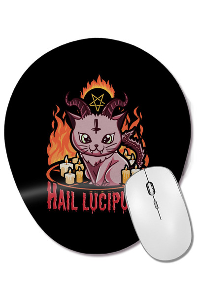 BASKI DÜNYASI Mouse Pad oval cu suport pentru încheietura mâinii, drăguț și a...