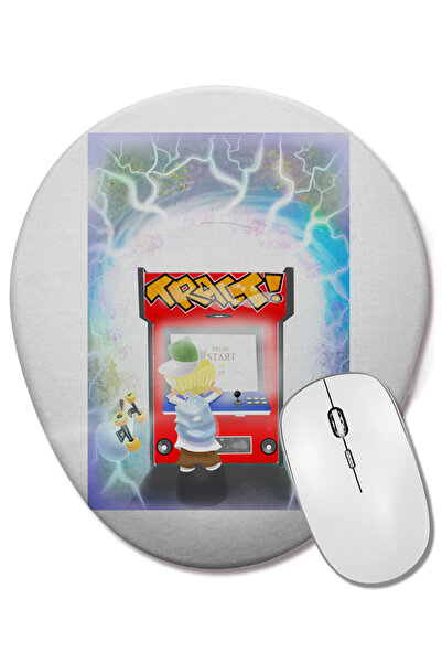 BASKI DÜNYASI Mouse Pad oval Sk8 Life cu suport pentru încheietura mâinii