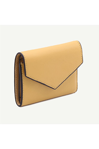 Uderra Leather محفظة نسائية من الجلد الطبيعي باللون الأصفر من Uderra - S1KC0031
