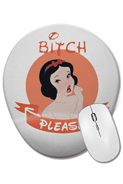 BASKI DÜNYASI Compatibil cu mouse pad oval Disney Bitch cu suport pentru înch...