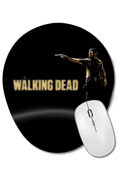BASKI DÜNYASI Mouse Pad oval The Walking Dead Rick cu suport pentru încheietu...