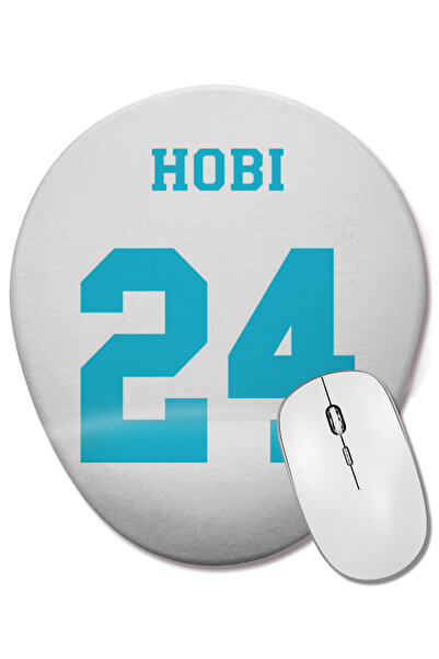 BASKI DÜNYASI Mouse Pad oval Bts Hobby cu suport pentru încheietura mâinii