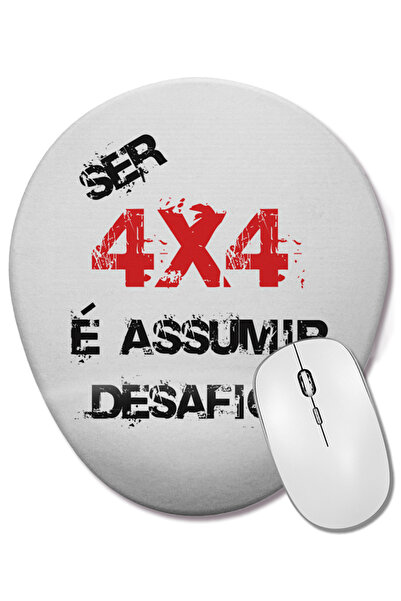 BASKI DÜNYASI Ser 4x4 Assumir Desafios Οβάλ ποντίκι με υποστήριξη καρπού