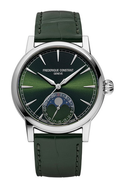 Frederique Constant FC-716GR3H6 Mens Watch Classic Manufaktur Moon Phase 40mm 5ATM