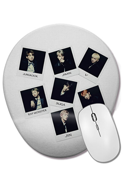 BASKI DÜNYASI Οβάλ ποντίκι με υποστήριξη καρπού της ομάδας Bts