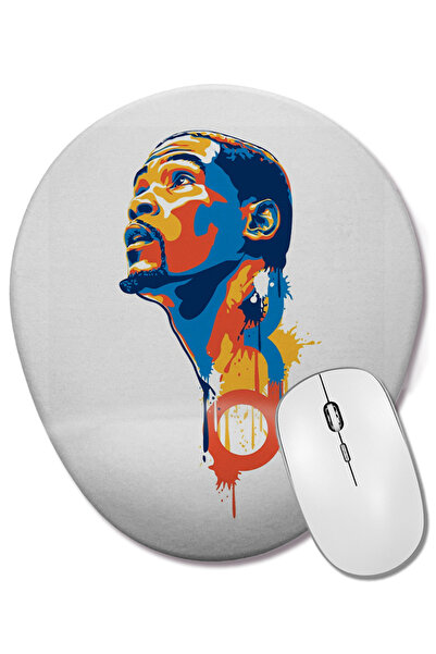 BASKI DÜNYASI Mouse Pad oval Kevin Durant 02 cu suport pentru încheietura mâinii