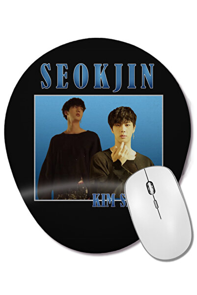 BASKI DÜNYASI Mouse Pad oval cu suport pentru încheietura mâinii Kim Seokjin ...