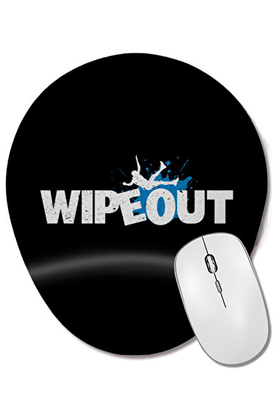 BASKI DÜNYASI Mouse Pad oval cu suport pentru încheietura mâinii Wipeout Spla...