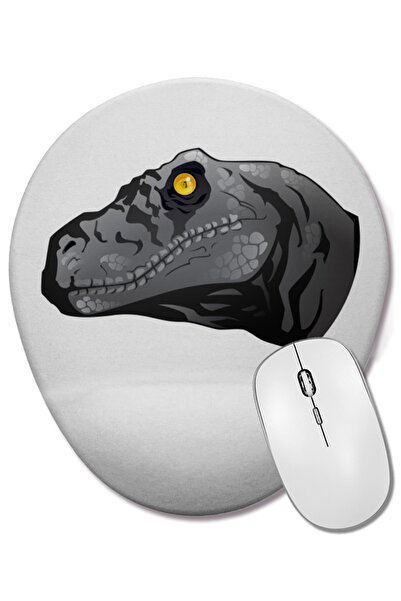 BASKI DÜNYASI Οβάλ ποντίκι με υποστήριξη καρπού Jurassic Park Amber Eye