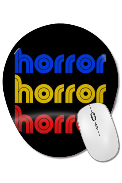 BASKI DÜNYASI Horror Horror Horror Mouse Pad oval cu suport pentru încheietur...