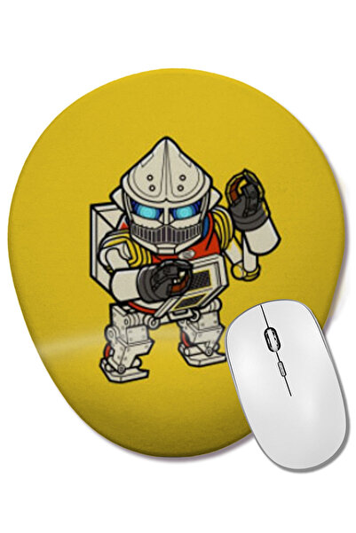 BASKI DÜNYASI Mouse Pad oval Godzilla Singular Point cu suport pentru încheietura mâinii