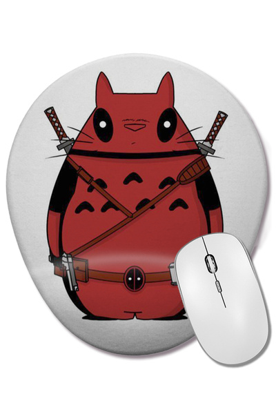 BASKI DÜNYASI Totoro One Piece Death Note Tokyo Ghoul Kaneki Mouse Pad oval c...