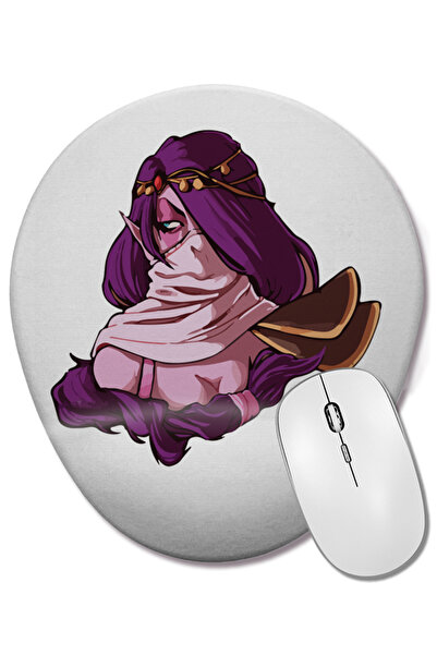 BASKI DÜNYASI Mouse Pad oval Dota 2 Templar Assasin cu suport pentru încheietura mâinii