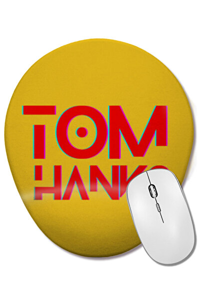 BASKI DÜNYASI Οβάλ ποντίκι με υποστήριξη καρπού με έργα τέχνης του Τομ Χάνκς