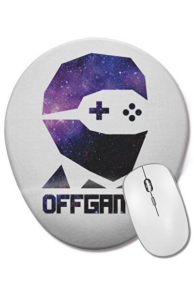 BASKI DÜNYASI Logo Universo Offgame Mouse Pad oval cu suport pentru încheietu...