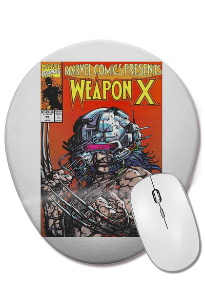 BASKI DÜNYASI Оръжие x Овална подложка за мишка, поддържаща китката