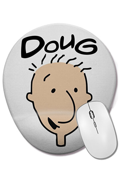 BASKI DÜNYASI Mouse Pad oval Doug cu suport pentru încheietura mâinii