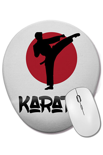 BASKI DÜNYASI Mouse Pad oval cu suport pentru încheietura mâinii Karate Cool ...
