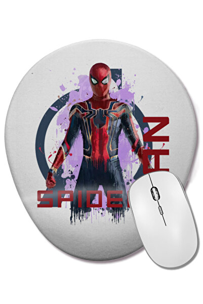 BASKI DÜNYASI Mouse Pad oval Spider Man cu suport pentru încheietura mâinii