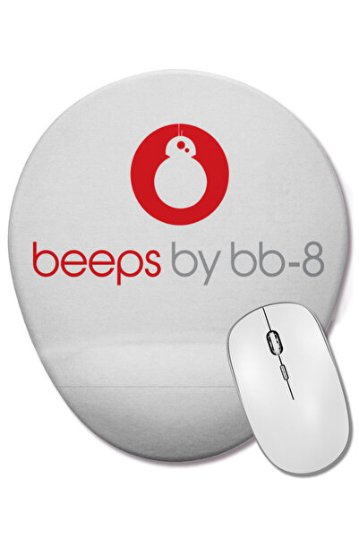 BASKI DÜNYASI Star Wars Beeps By Mouse Pad oval cu suport pentru încheietura ...