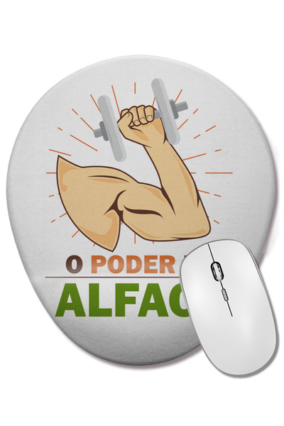 BASKI DÜNYASI Силата на марулята Веганска овална подложка за мишка с опора за...