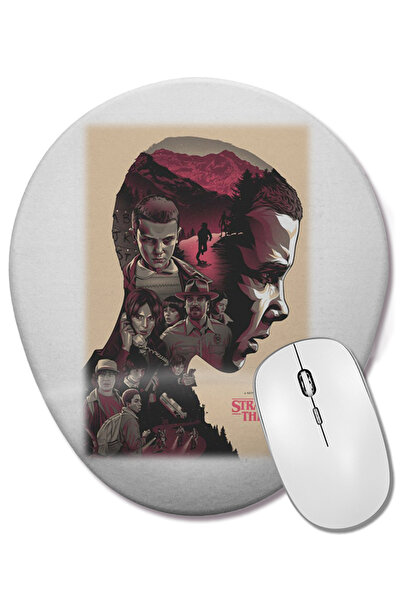 BASKI DÜNYASI Mouse Pad oval Strange Things III cu suport pentru încheietura mâinii
