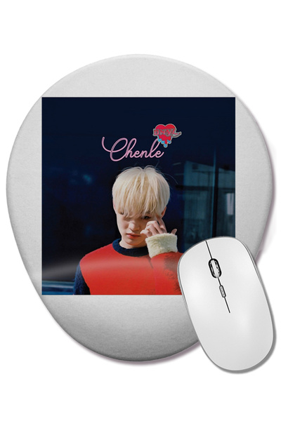 BASKI DÜNYASI Mouse Pad oval Nct Dream Chenle Dnyl cu suport pentru încheietu...