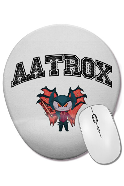 BASKI DÜNYASI Mouse Pad oval Aatrox Premmium cu suport pentru încheietura mâinii