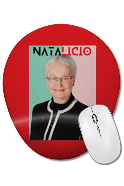 BASKI DÜNYASI Diana Natalicio RIP Mouse Pad oval cu suport pentru încheietura...