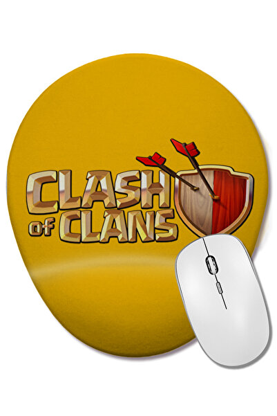 BASKI DÜNYASI Οβάλ ποντίκι ποντικοπληρώσεων με υποστήριξη καρπού Clash Of Clans