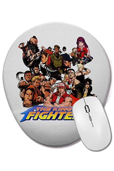 BASKI DÜNYASI Mouse Pad oval The King Of Fighters 02 cu suport pentru încheietura mâinii