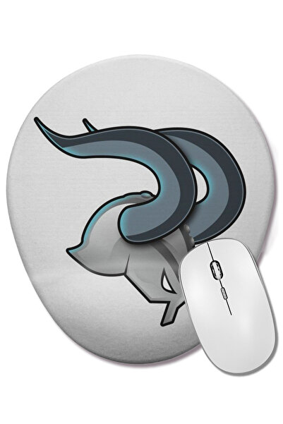 BASKI DÜNYASI Mouse Pad oval Viking Helm cu suport pentru încheietura mâinii