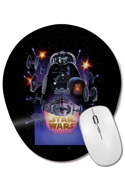BASKI DÜNYASI Mouse Pad oval Star Wars Episodul V cu suport pentru încheietur...