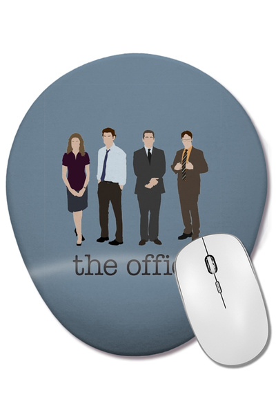 BASKI DÜNYASI Офис герои Овална подложка за мишка с опора за ръце