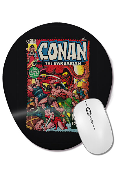 BASKI DÜNYASI Mouse Pad oval Conan cu suport pentru încheietura mâinii