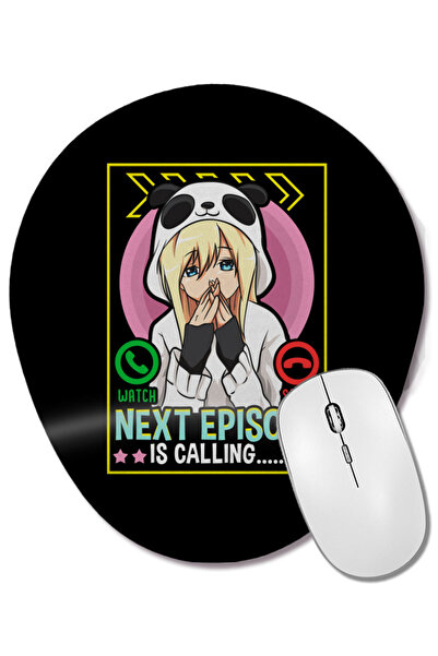 BASKI DÜNYASI Mouse Pad oval cu suport pentru încheietura mâinii, cu fraza: „...