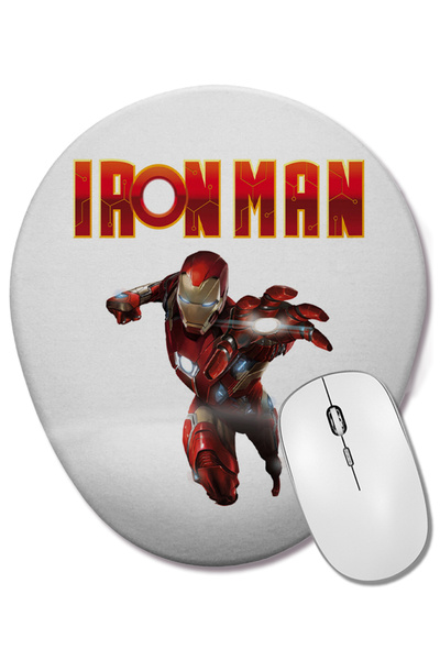 BASKI DÜNYASI Οβάλ ποντίκι με υποστήριξη καρπού Iron Man