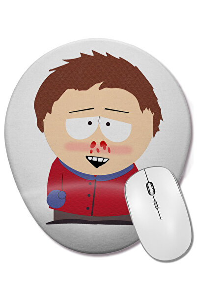 BASKI DÜNYASI South Park Eric Cartman 05 Mouse Pad oval cu suport pentru încheietura mâinii