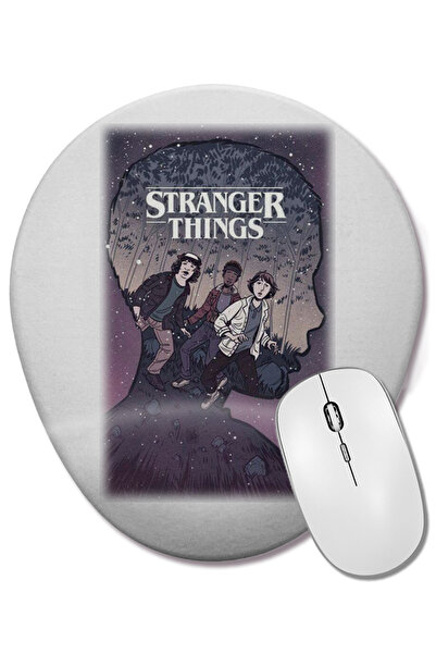 BASKI DÜNYASI Mouse Pad oval Strange Things II cu suport pentru încheietura mâinii