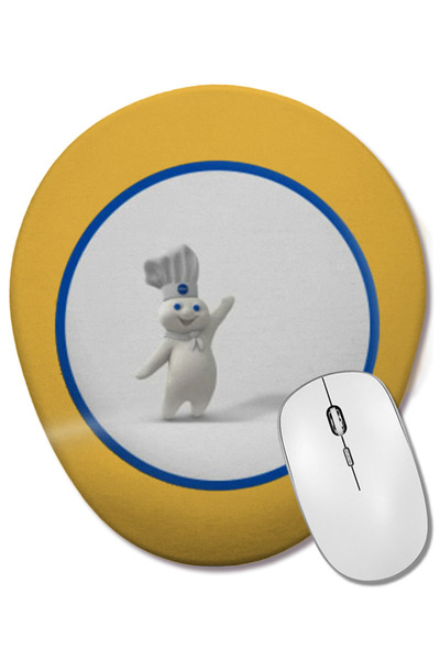BASKI DÜNYASI doughboy 2022 Mouse Pad oval cu suport pentru încheietura mâinii