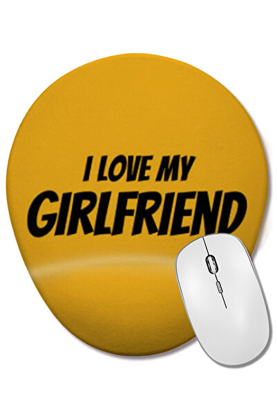 BASKI DÜNYASI Mouse Pad oval cu suport pentru încheietura mâinii, cadou I Lov...